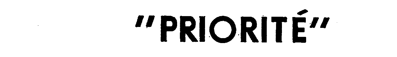 Trademark Logo "PRIORITE"