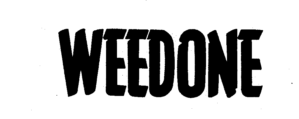 Trademark Logo WEEDONE