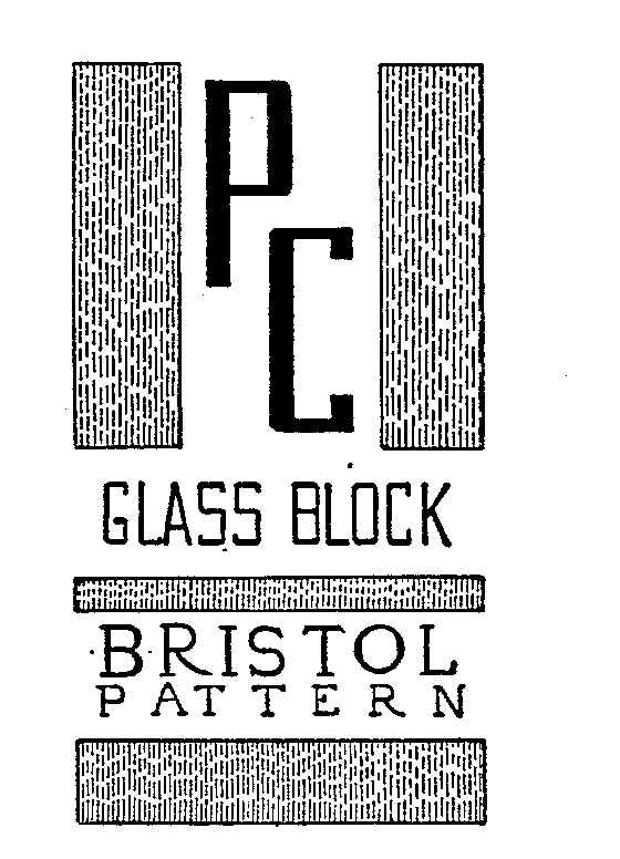  PC GLASS BLOCK BRISTOL PATTERN