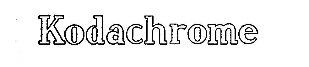 Trademark Logo KODACHROME
