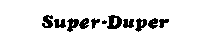 Trademark Logo SUPER-DUPER