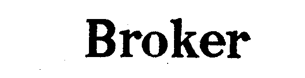 Trademark Logo BROKER