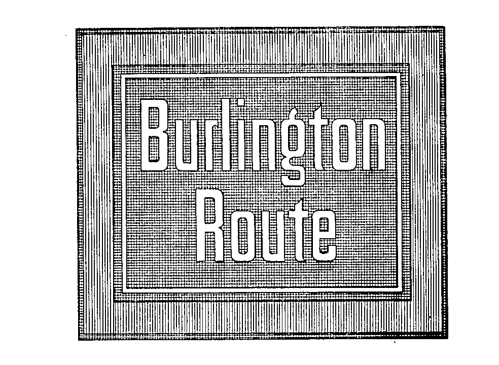 Trademark Logo BURLINGTON ROUTE