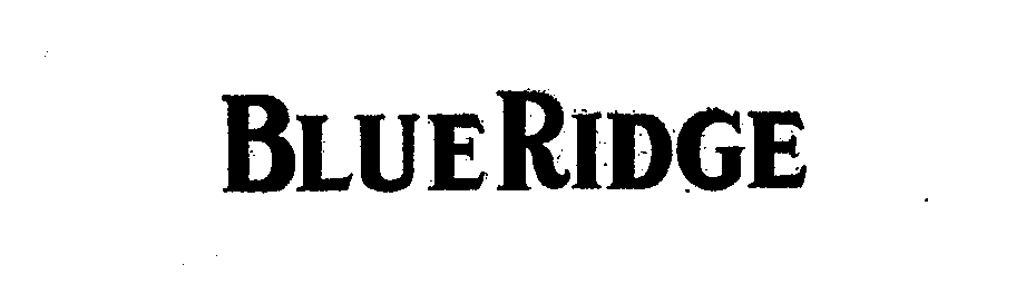 Trademark Logo BLUERIDGE