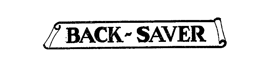 Trademark Logo BACK SAVER