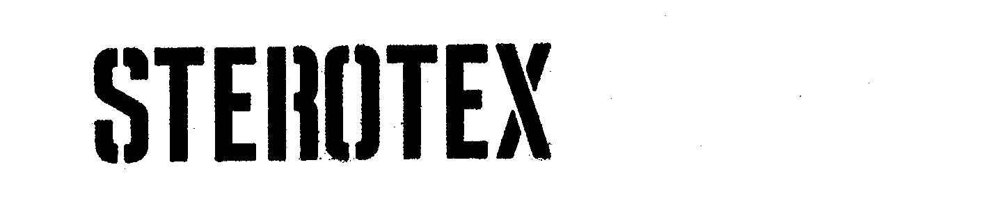 Trademark Logo STEROTEX
