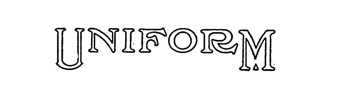 Trademark Logo UNIFORM