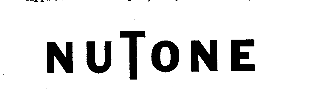 Trademark Logo NUTONE