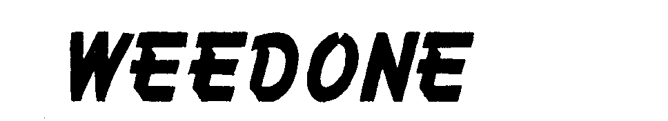 Trademark Logo WEEDONE
