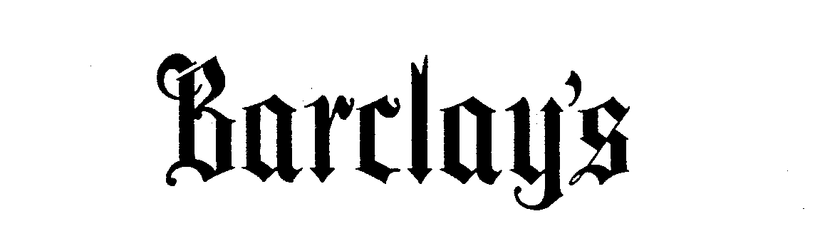 Trademark Logo BARCLAY'S