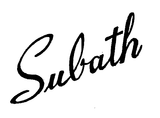 Trademark Logo SUBATH