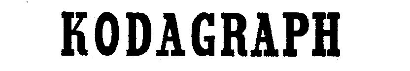 Trademark Logo KODAGRAPH
