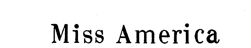 Trademark Logo MISS AMERICA