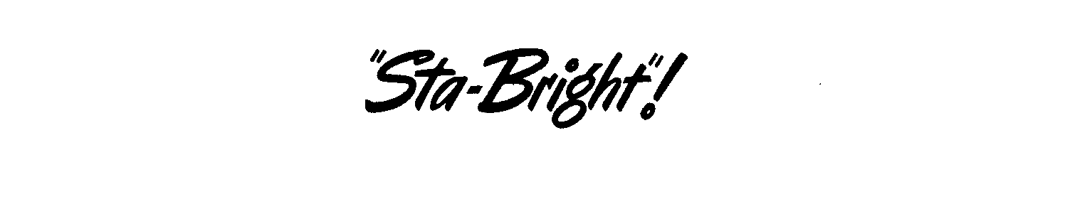 Trademark Logo "STA-BRIGHT"!