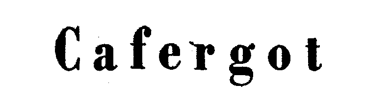 Trademark Logo CAFERGOT