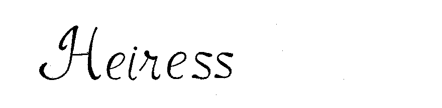 Trademark Logo HEIRESS