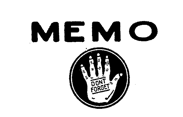  MEMO DON'T FORGET