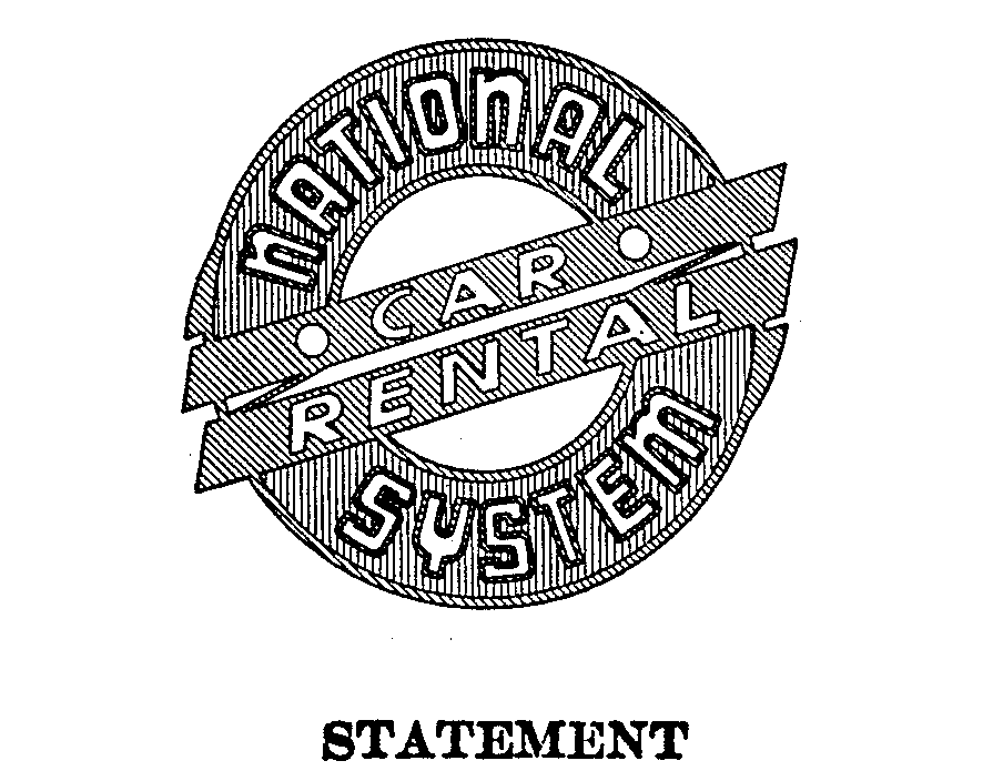 Trademark Logo NATIONAL CAR RENTAL SYSTEM