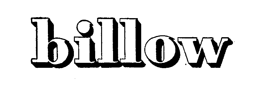 Trademark Logo BILLOW