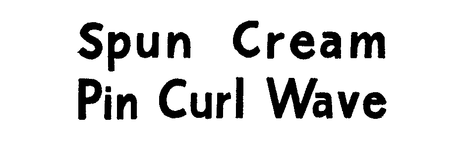  SPUN CREAM PIN CURL WAVE