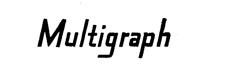 Trademark Logo MULTIGRAPH