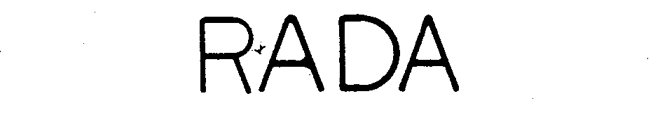 Trademark Logo RADA
