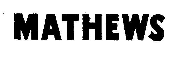 Trademark Logo MATHEWS