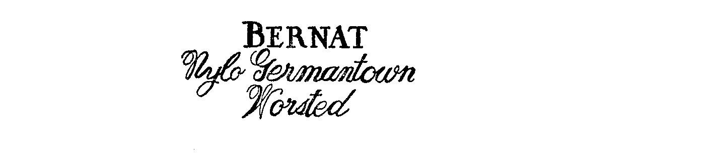 Trademark Logo BERNAT NYLO GERMANTOWN WORSTED