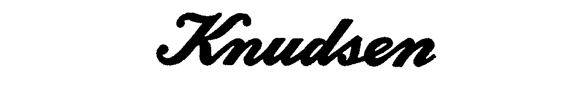 Trademark Logo KNUDSEN