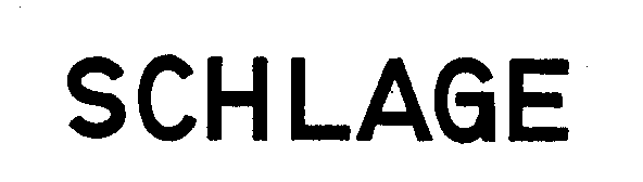 Trademark Logo SCHLAGE