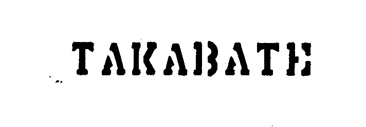  TAKABATE