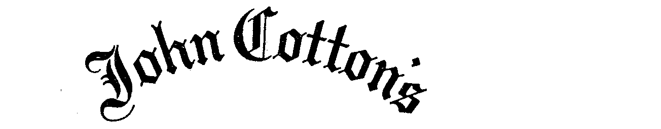 Trademark Logo JOHN COTTON'S