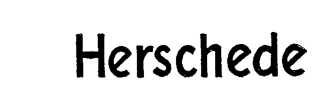 Trademark Logo HERSCHEDE