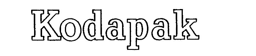 Trademark Logo KODAPAK