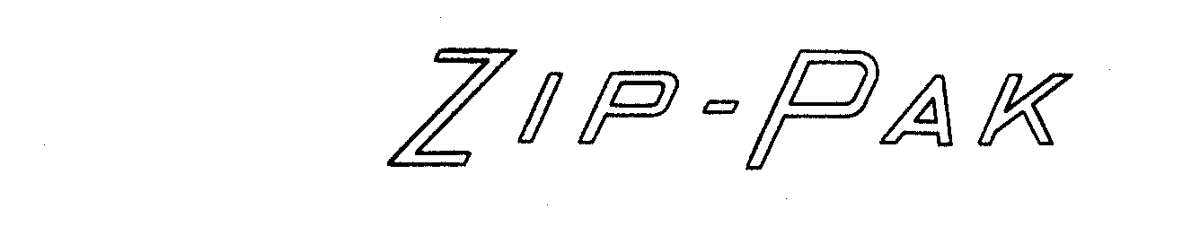 Trademark Logo ZIP-PAK