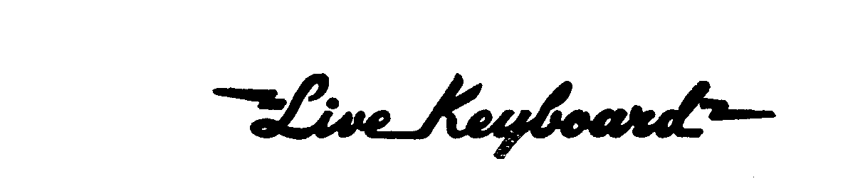 Trademark Logo LIVE KEYBOARD