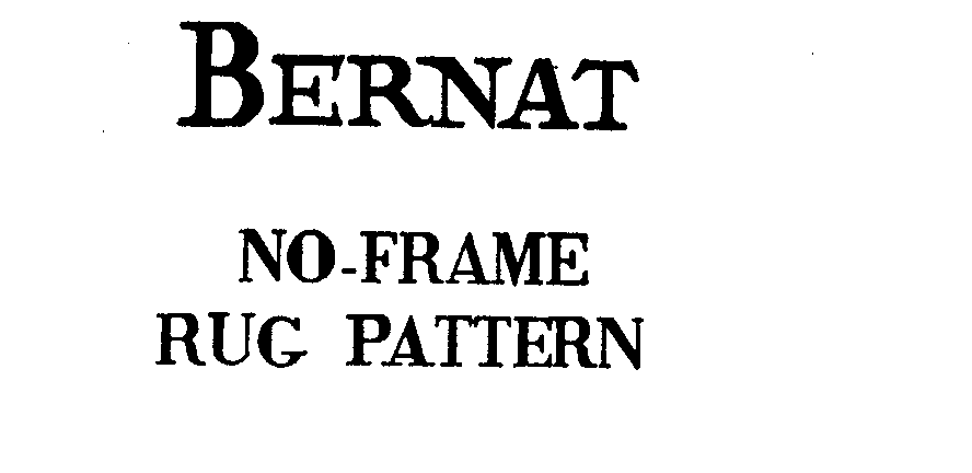 Trademark Logo BERNAT NO-FRAME RUG PATTERN