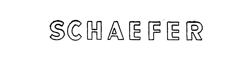 Trademark Logo SCHAEFER