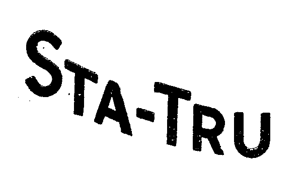 Trademark Logo STA-TRU