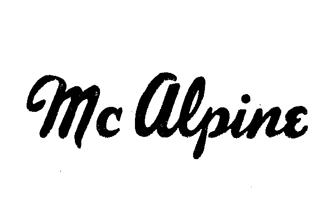 Trademark Logo MCALPINE