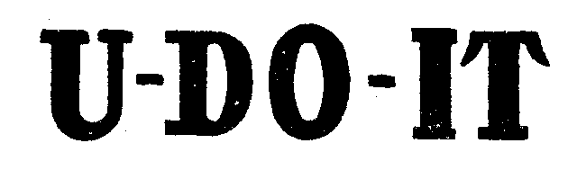 Trademark Logo U-DO-IT