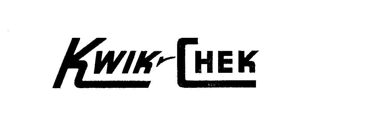 Trademark Logo KWIK-CHEK