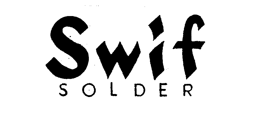 Trademark Logo SWIF SOLDER