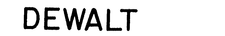 Trademark Logo DEWALT
