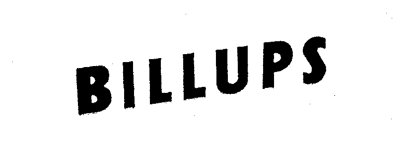 Trademark Logo BILLUPS