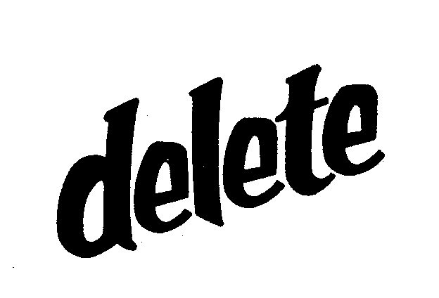 Trademark Logo DELETE