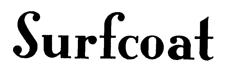 Trademark Logo SURFCOAT