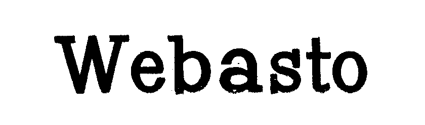 Trademark Logo WEBASTO