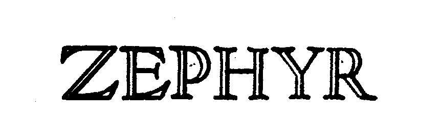 Trademark Logo ZEPHYR