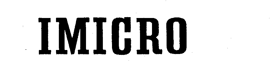 Trademark Logo IMICRO